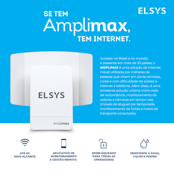 Roteador Externo Elsys Amplimax Fit 4G Eprl18-b07074f0-cc9c-4de8-9a3b-77a496153909