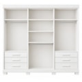 Roupeiro ACP Moveis Eliza 6 Portas 6 Gavetas Com Espelho Branco/Cinamomo-00c80ef4-7213-4ba7-8868-436648090bc0