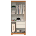 Roupeiro ACP Moveis Lana Prime 3 Portas Cinamomo/Off White-97d86659-ac40-4037-9587-2150ea2d11cb