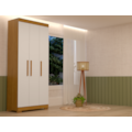 Roupeiro ACP Moveis Lana Prime 3 Portas Cinamomo/Off White-4bc2c642-ae1b-4cbb-8a13-1e5505a46564