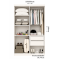 Roupeiro ACP Moveis Lana Prime 4 Portas 2 Gavetas Branco 25324.2-bb68c23a-fc85-44df-9134-2192303da1e3