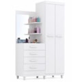Roupeiro ACP Moveis Melissa 2 Portas 4 Gavetas com Espelho Flex-8a23bbd5-f8ca-4c8e-b192-6b8c0a3a6b60