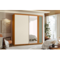 Roupeiro Albatroz Acacia 2 Portas de Correr 4 Gavetas com 4Espelhos Cinamomo/Off White/Salvia Flex-397824b9-f28a-487f-a126-c8d7ec0353e6