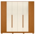 Roupeiro Albatroz Deville 6 Portas 4 Gavetas Cinamomo/Off White-5449ed78-f6cf-496c-b239-335e1fec1c44