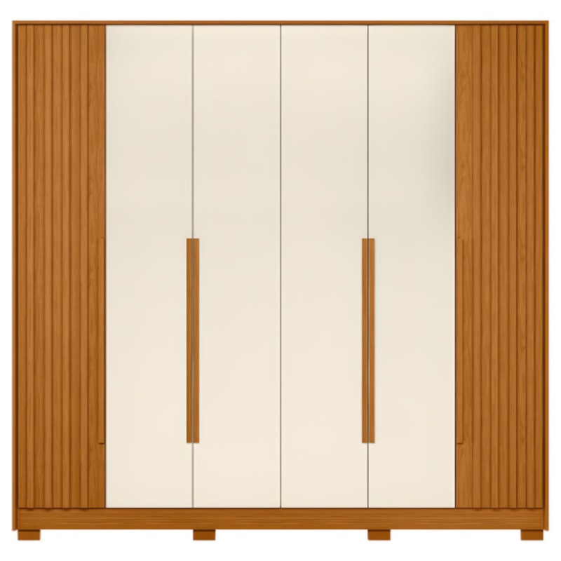 Roupeiro Albatroz Deville 6 Portas 4 Gavetas Cinamomo/Off White-f801284a-dd6a-4d70-a235-e0b9cb73b285