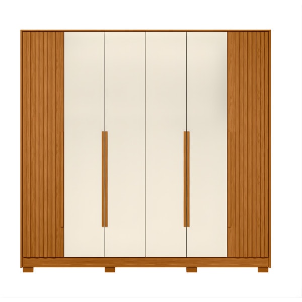 Roupeiro Albatroz Deville 6 Portas 4 Gavetas Cinamomo/Off White-e276fae8-e5d8-4c5a-b2c2-04a3a40db33e