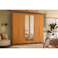 Roupeiro Albatroz Fascinio 6 Portas 6 Gavetas com 4 Espelhos Cinamomo-23b815be-1d54-470e-bc72-c62180674218