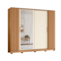 Roupeiro Albatroz Jacaranda 2 Portas de Correr 4 Gavetas com 4 Espelho Freijo/Off White Flex-f755cab4-7007-46c1-b253-ebca0ff8233c