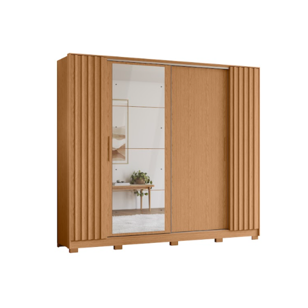 Roupeiro Albatroz Jacaranda 2 Portas de Correr 4 Gavetas com 4 Espelho Freijo/Off White Flex-c75cb1ae-07e3-47a8-b9c5-888291e3634f