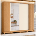 Roupeiro Albatroz Jacaranda 2 Portas de Correr 4 Gavetas com 4 Espelho Freijo/Off White Flex-8ecf14f8-796b-4256-a0d3-0254c8e9bac2