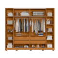 Roupeiro Albatroz Jacaranda 2 Portas de Correr 4 Gavetas com 4 Espelhos Cinamomo/Off White Flex-5cc8fc28-c53c-4f25-8274-9e3bccd56938