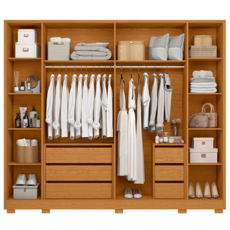 Roupeiro Albatroz Mercure 6P 6G  Cinamomo/Off White-1ea55e0f-b959-47ec-8a30-c3517b423fd4