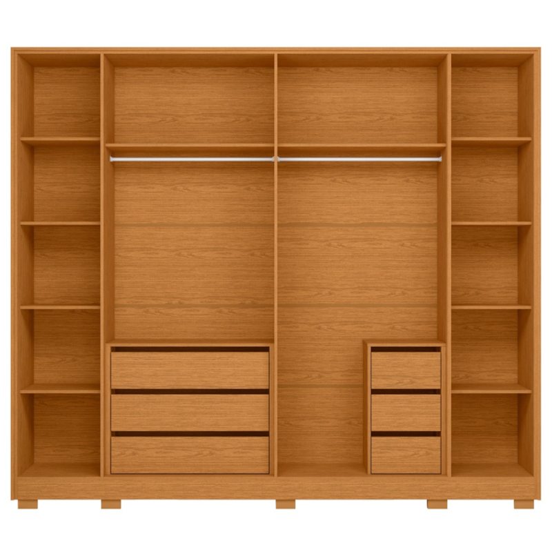 Roupeiro Albatroz Mercure 6P 6G  Cinamomo/Off White-b1eafd36-de59-4b6d-9572-d1db1bc16923