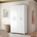 Roupeiro Albatroz Mobi 4 Portas 2 Gavetas Branco Fosco Liso/Biflex-ee0e4d9e-6f40-4ead-aec8-3615cdfb5629