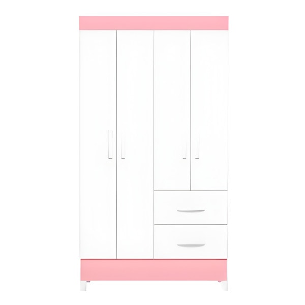 Roupeiro Albatroz Mobi 4 Portas 2 Gavetas Branco Fosco Liso/Biflex-f63d1185-75cc-4337-82f0-a6fc3cb92171