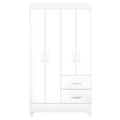 Roupeiro Albatroz Mobi 4 Portas 2 Gavetas Branco Fosco Liso/Biflex-1be77f3e-f54c-4128-bfcf-ab037941ea04