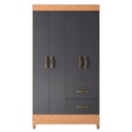 Roupeiro Albatroz Mobi 4 Portas 2 Gavetas Freijo/Titanium Interno Branco-22850c38-7710-476f-bf63-30a78e391379