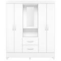 Roupeiro Albatroz Mobi Capela 4 Portas 2 Gavetas com Espelho Incluso de 0,66x0,24m Branco Fosco Liso/Biflex-b3bfe984-fee3-44a3-aea9-3080d86c31e4