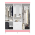 Roupeiro Albatroz Mobi Capela 4 Portas 2 Gavetas com Espelho Incluso de 0,66x0,24m Branco Fosco Liso/Biflex-f52b160a-4d96-453d-9471-96f5cbd01e3f