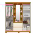 Roupeiro Albatroz Olimpia 4 Portas 2 Gavetas com Espelho Incluso de 1,23X0,30M Cinamomo/Off White Interno Branco-439f3ce6-c808-4d98-830d-48de2a1794ca