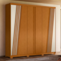 Roupeiro Albatroz Ouro Verde 6 Portas 4 Gavetas Cinamomo/Off White-dbdf122c-9400-4d73-b80c-76dcfe309863