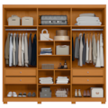 Roupeiro Albatroz Ouro Verde 6 Portas 4 Gavetas Cinamomo/Off White-3adc03c1-f6c3-4777-85dd-ce3682c1215e