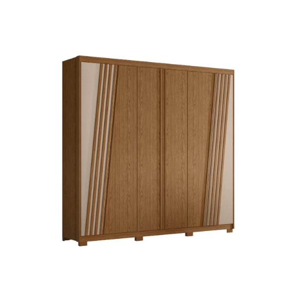 Roupeiro Albatroz Ouro Verde 6 Portas 4 Gavetas Jatoba/Fendi Metallic-42f49d41-c123-4444-ac21-4208299da76b