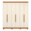 Roupeiro Albatroz Vinci 6 Portas 4 Gavetas Cinamomo/Off White-cd92e791-37c8-40e4-b2c7-b12388a32b3b