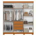 Roupeiro Albatroz Vinci 6 Portas 4 Gavetas Cinamomo/Off White-7e88b276-c899-4263-9391-7bdb1e644664