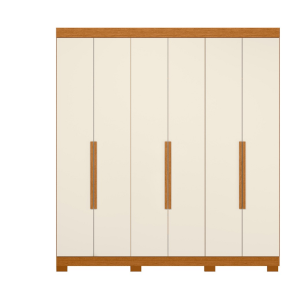 Roupeiro Albatroz Vinci 6 Portas 4 Gavetas Cinamomo/Off White-0bf6ef11-87ef-4f97-b8a0-07835ee37a94