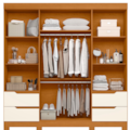 Roupeiro Albatroz Vivacce 4P 4G Espelho Cinamomo/Off White-2747964e-b9f2-4220-a264-3ac82a0aa936