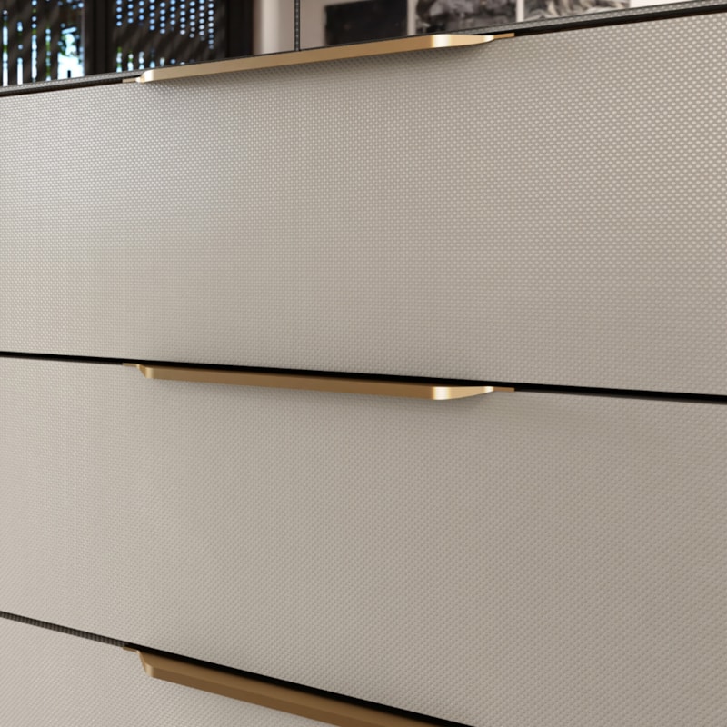 Roupeiro Casal Demóbile Giardino 6 Portas 4 Gavetas com Espelho e Pés Amêndola/Nude Prime TX-19410c1d-dffa-4770-80ec-e58a4d667616