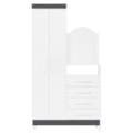Roupeiro Comoda Albatroz New Capri 2 Portas 4 Gavetas com Espelho Incluso 0,60x0,39m Quadriflex-5f0138e3-25e6-4f61-9bf7-250b8ad6de85