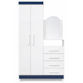 Roupeiro Comoda Albatroz New Capri 2 Portas 4 Gavetas com Espelho Incluso 0,60x0,39m Quadriflex-889cd86e-3103-4c77-9e08-7b3a710e3bfc