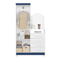 Roupeiro Comoda Albatroz New Capri 2 Portas 4 Gavetas com Espelho Incluso 0,60x0,39m Quadriflex-a790f367-17b4-40d4-96b4-c81403d9287c