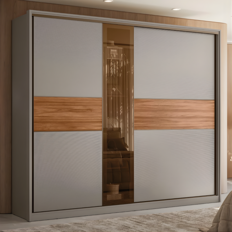 Roupeiro Demobile Authentic Casal 2 Portas De Corre 6 Gavetas Com Pe Nogueira/Nude Prime Tx Flex-a165bded-78b2-4a51-8689-6d8656f4b5f5