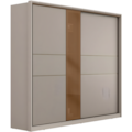 Roupeiro Demobile Authentic Casal 2 Portas De Corre 6 Gavetas Com Pe Nogueira/Nude Prime Tx Flex-9cb8ab32-1eac-419e-b1a9-ee8d87b4ffe2