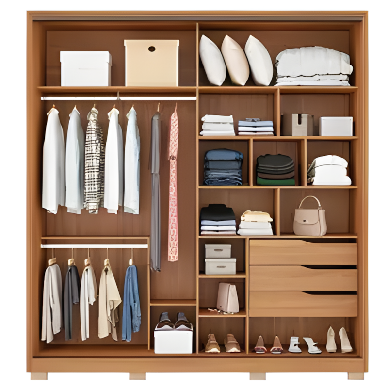 Roupeiro Demobile Belga Casal 2P De Correr 3G Com Espelho EPe Amendola/Grafito/Amendola Flex-886ade8b-478d-4aa9-b57d-24a89c75e7f9