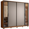 Roupeiro Demobile Laredo Casal 2 Portas Correr Com 2 Portas Reflecta E Com Pe Nogueira/Nude Prime Tx Flex-ca65222f-229a-4b71-aa21-4143af81a7bd