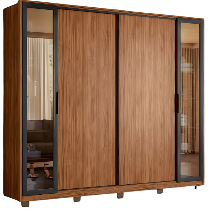 Roupeiro Demobile Laredo Casal 2P Correr Com 2P Reflecta E Com Pe Nogueira/Nude Prime Tx Flex-5d74b0c5-e501-4136-a738-fd6e2898436c