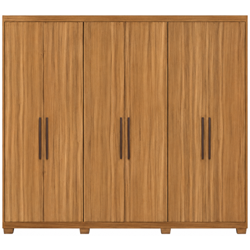 Roupeiro Demobile Sumatra Casal 6P 3G Com Pe Quadrada Amendola Touch-e5342a78-c1cd-419f-bb39-e783fb5e2275
