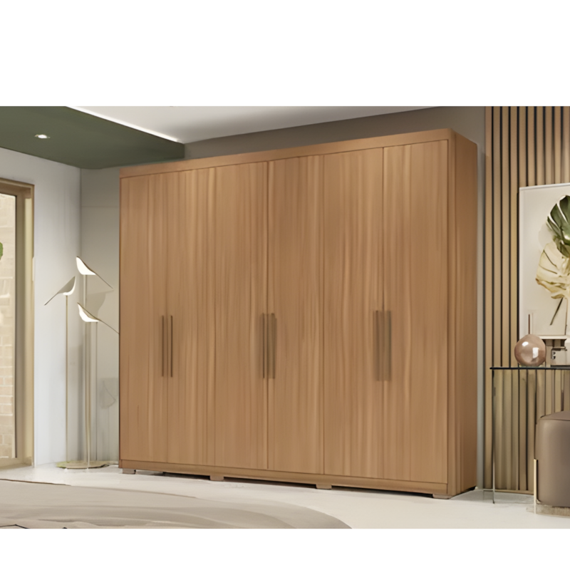 Roupeiro Demobile Sumatra Casal 6P 3G Com Pe Quadrada Amendola Touch-9e2fb678-f96c-4521-9a65-06d486809146