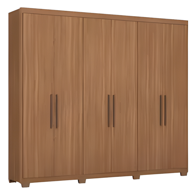 Roupeiro Demobile Sumatra Casal 6P 3G Com Pe Quadrada Amendola Touch-c0b9be97-5aa7-4794-9ed9-aafea88b0de1