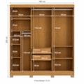 Roupeiro Kappesberg 3 Portas com Espelho-88299890-5a89-4fc9-b150-825829616f62