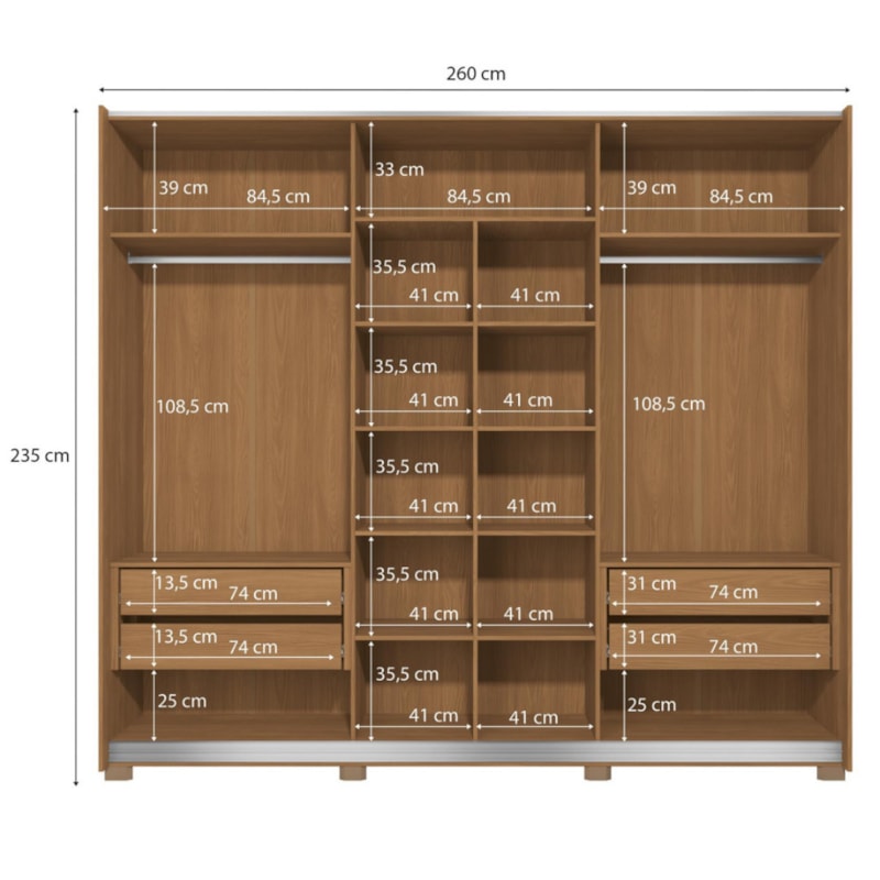 Roupeiro Kappesberg 3 Portas com Espelho-f8122ff8-4255-42a6-bd0d-9d3fe48c6cb4