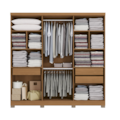 Roupeiro Kappesberg 6 Portas 3 Gavetas com Espelho e Pes Canela de Madeira-31e31a01-59a0-4d1c-811c-cb6ab27e35cb