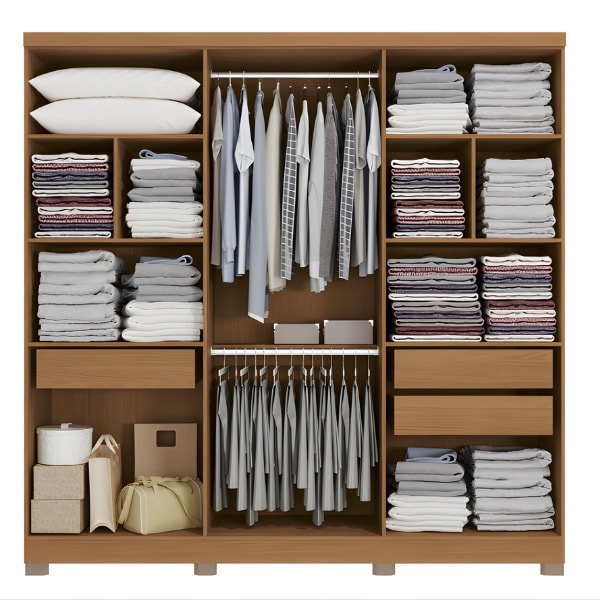 Roupeiro Kappesberg 6 Portas 3 Gavetas com Espelho e Pes Canela de Madeira-06533ea9-96a4-46ac-b75d-3b7b8e5e835e