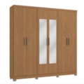 Roupeiro Kappesberg 6 Portas 3 Gavetas com Espelho e Pes Canela de Madeira-2333a80f-5aa9-446b-beeb-5505b21bae8b