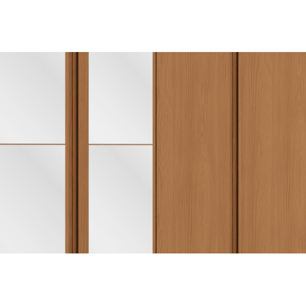 Roupeiro Kappesberg 6 Portas 3 Gavetas com Espelho e Pes Canela de Madeira-a266dc39-f0c2-4b64-b889-1020ddbc6947