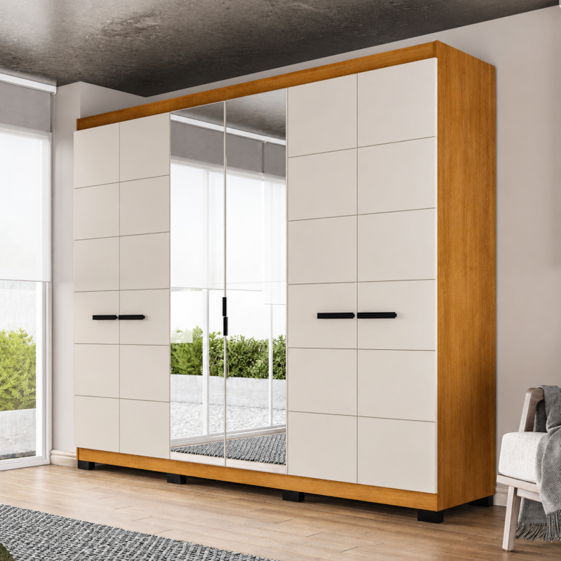 Roupeiro Politorno Lisboa Freijó/Creme-12a83509-f023-48f4-a246-428cbfec79a7
